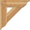Ekena Millwork Traditional Traditional Rough Sawn Bracket w/ Offset Brace, Western Red Cedar, 8"W x 26"D x 26"H BKT0806X26X26TRA01RWR - alternate 3
